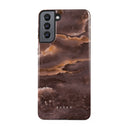 Fire Wood - Brown Marble Samsung Galaxy S21 Case