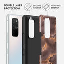 Fire Wood - Brown Marble Samsung Galaxy S10 Lite Case 6