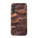 Fire Wood - Brown Marble Samsung Galaxy A34 Case