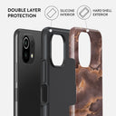 Fire Wood - Brown Marble Xiaomi 11 Lite 5G NE Case 2