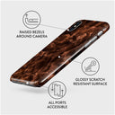 Toasted Chestnut - Brown iPhone X / XS Case 3