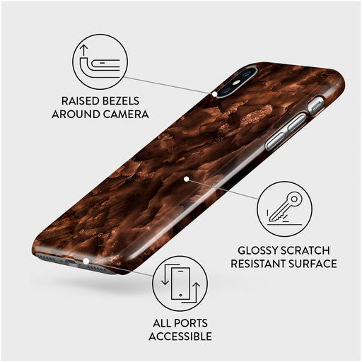 Toasted Chestnut - Brown iPhone X / XS Case 3