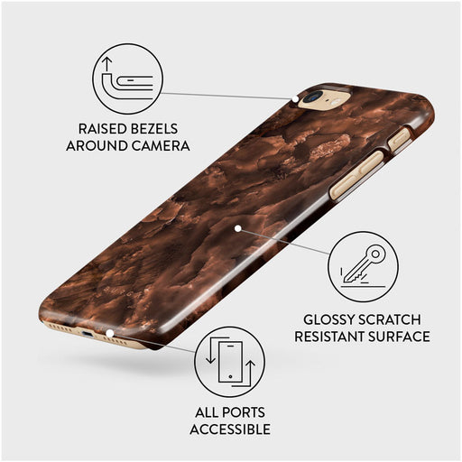 Toasted Chestnut - Brown iPhone SE (2022) Case 3