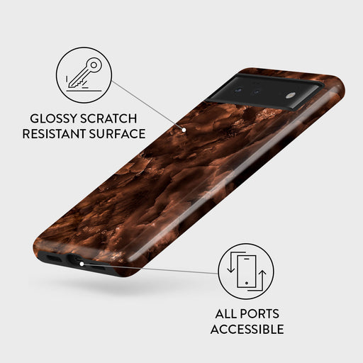 Toasted Chestnut - Brown Google Pixel 6 Case 3