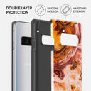 Pumpkin Spice - Orange Samsung Galaxy S10 4G Case 6
