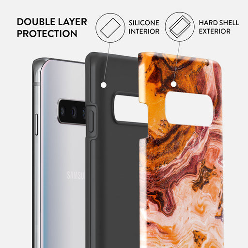 Pumpkin Spice - Orange Samsung Galaxy S10 4G Case 6