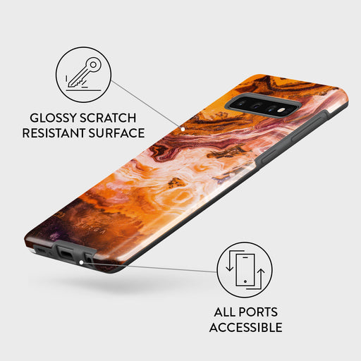 Pumpkin Spice - Orange Samsung Galaxy S10 4G Case 7