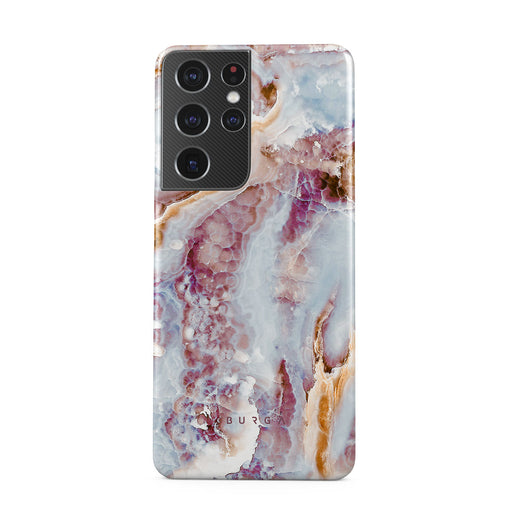Frozen Leaves - Cute Marble Samsung Galaxy S21 Ultra Case 1