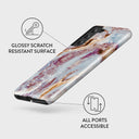 Frozen Leaves - Cute Marble Samsung Galaxy S21 FE Case 3