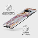 Frozen Leaves - Cute Marble Samsung Galaxy S10 4G Case 7