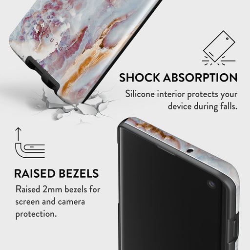Frozen Leaves - Cute Marble Samsung Galaxy S10 4G Case 8