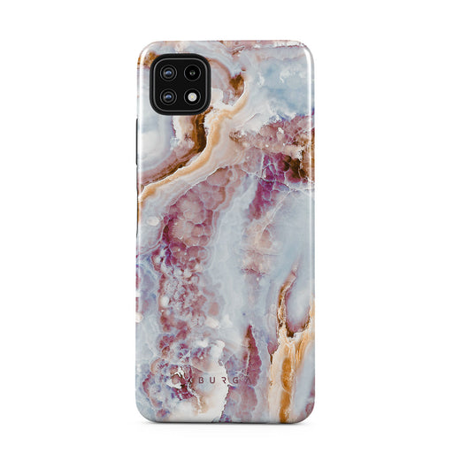 Frozen Leaves - Cute Marble Samsung Galaxy A22 5G Case 1