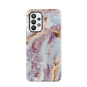 Frozen Leaves - Cute Marble Samsung Galaxy A53 Case 1