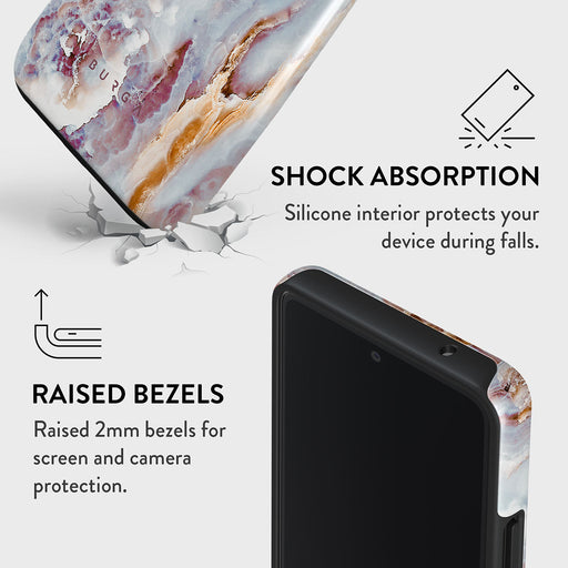 Frozen Leaves - Cute Marble Samsung Galaxy A53 Case 4
