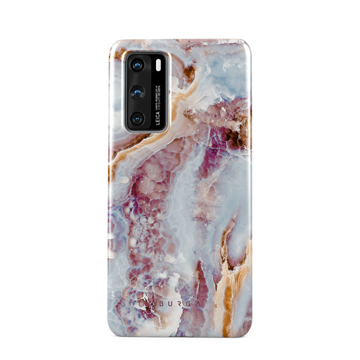 Frozen Leaves - Cute Marble Huawei P40 Case 1