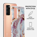 Frozen Leaves - Cute Marble Huawei P40 Case 2