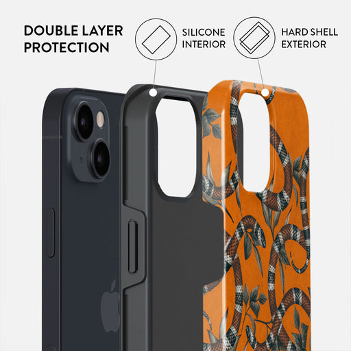 Bitter Apricot - Snake iPhone 14 Case 6