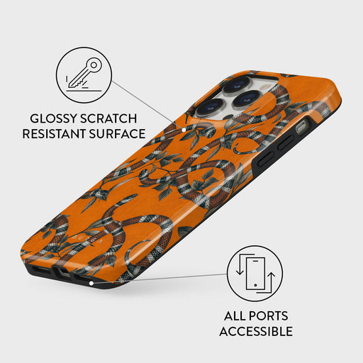 Bitter Apricot - Snake iPhone 14 Pro Case 7