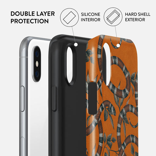 Bitter Apricot - Snake iPhone XS Max Case 6