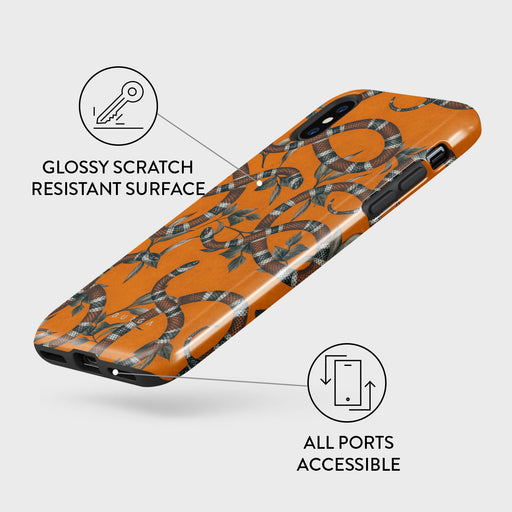 Bitter Apricot - Snake iPhone XS Max Case 7