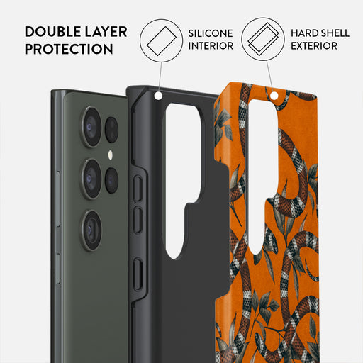 Bitter Apricot - Snake Samsung Galaxy S23 Ultra Case 6