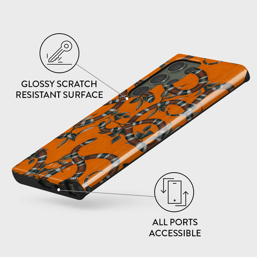 Bitter Apricot - Snake Samsung Galaxy S23 Ultra Case 7