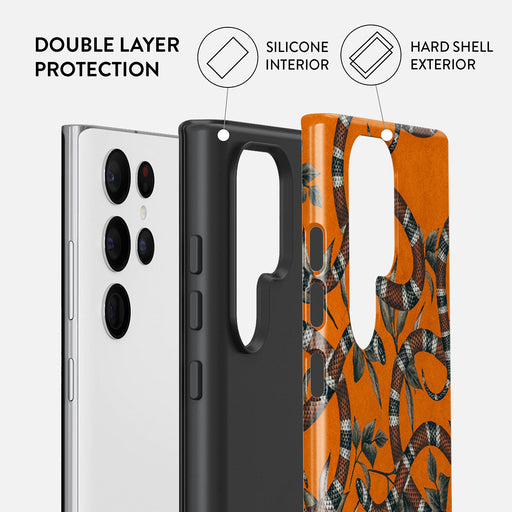 Bitter Apricot - Snake Samsung Galaxy S22 Ultra Case 6