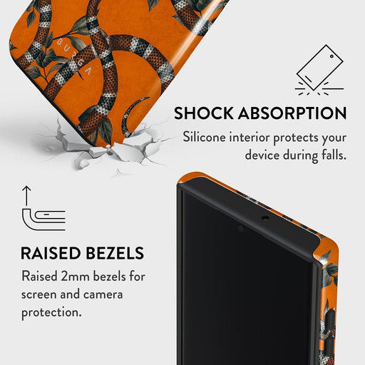 Bitter Apricot - Snake Samsung Galaxy S22 Ultra Case 8
