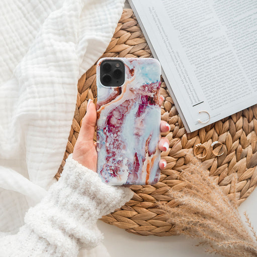 Frozen Leaves - Cute Marble Huawei P40 Case 7