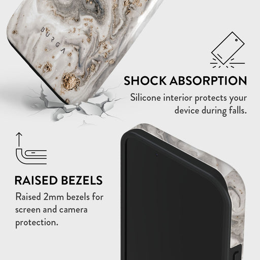 Snowstorm - Grey Marble iPhone 14 Plus Case 8