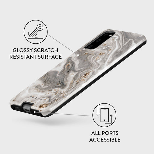 Snowstorm - Grey Marble Samsung Galaxy S20 FE 4G / 5G Case 7