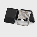 Snowstorm - Grey Marble Samsung Galaxy Z Flip 4 Case 11