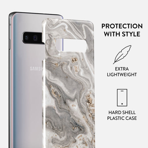 Snowstorm - Grey Marble Samsung Galaxy S10 Plus Case 2