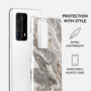 Snowstorm - Grey Marble Huawei P40 Pro Plus Case 2