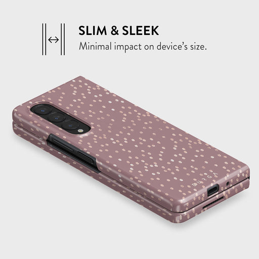 Hot Cocoa - Spotted Samsung Galaxy Z Fold 3 Case 4