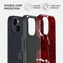 Iconic Red Ruby - Marble iPhone 14 Case 6