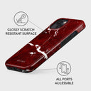 Iconic Red Ruby - Marble iPhone 14 Case 7