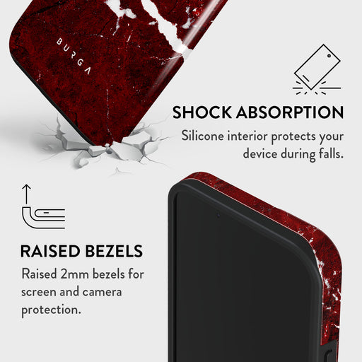 Iconic Red Ruby - Marble iPhone 14 Case 8