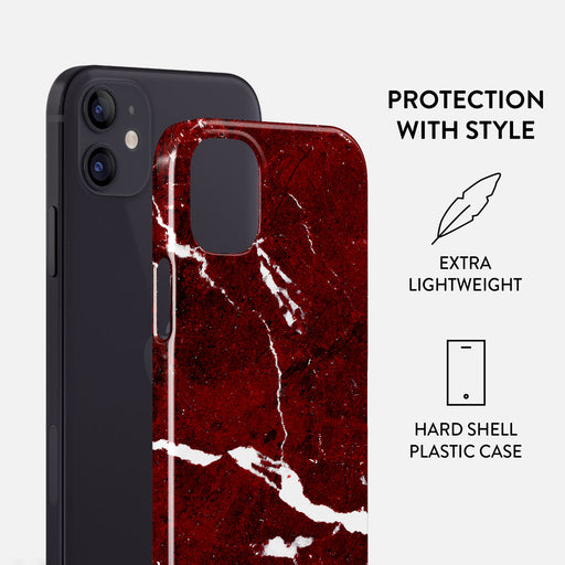 Iconic Red Ruby - Marble iPhone 12 Mini Case 2