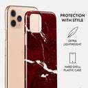 Iconic Red Ruby - Marble iPhone 11 Pro Case 2