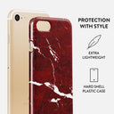 Iconic Red Ruby - Marble iPhone SE (2020) Case 2