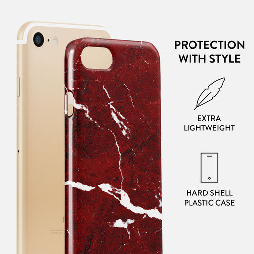 Iconic Red Ruby - Marble iPhone SE (2020) Case 2