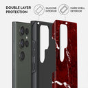 Iconic Red Ruby - Marble Samsung Galaxy S23 Ultra Case 6