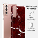 Iconic Red Ruby - Marble Samsung Galaxy S21 Plus Case 2