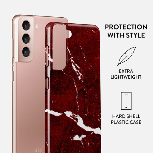 Iconic Red Ruby - Marble Samsung Galaxy S21 Plus Case 2