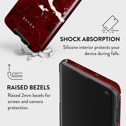 Iconic Red Ruby - Marble Samsung Galaxy S10 4G Case 8