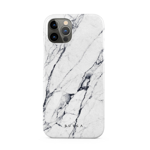 Satin White - Marble iPhone 12 Pro Max Case 1