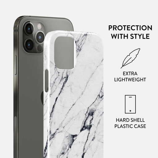 Satin White - Marble iPhone 12 Pro Max Case 2