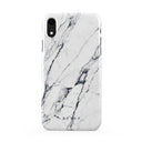 Satin White - Marble iPhone XR Case 1