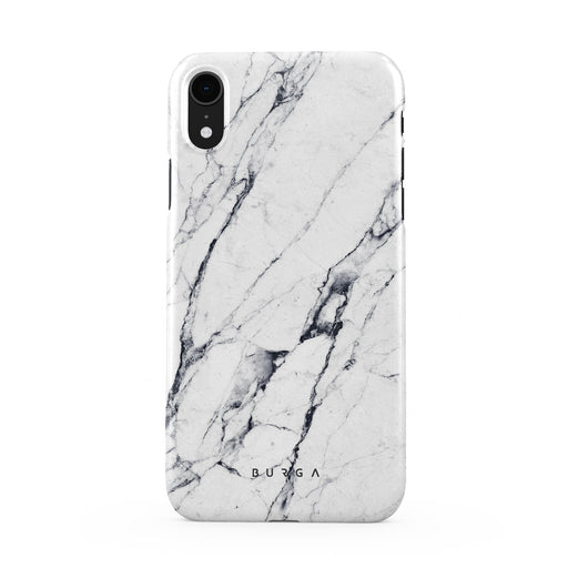 Satin White - Marble iPhone XR Case 1